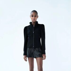 ZARA Women’s jacket with puff sleeve Detail 2674/402 S NEW WITH TAG!